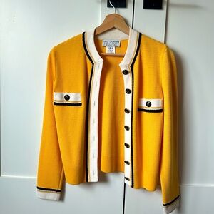 Yellow St. John vintage cardigan - Sz S